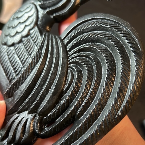 Vintage cast iron style rooster figurine Farmhouse Rustic - Picture 7 of 8